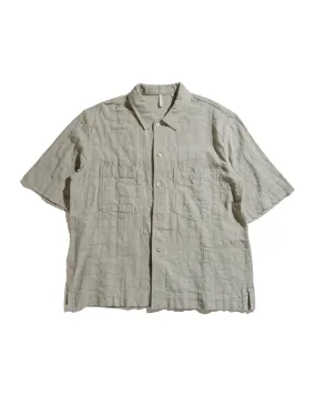 Flatlock stitching Sunflower Adam Shirt Khaki