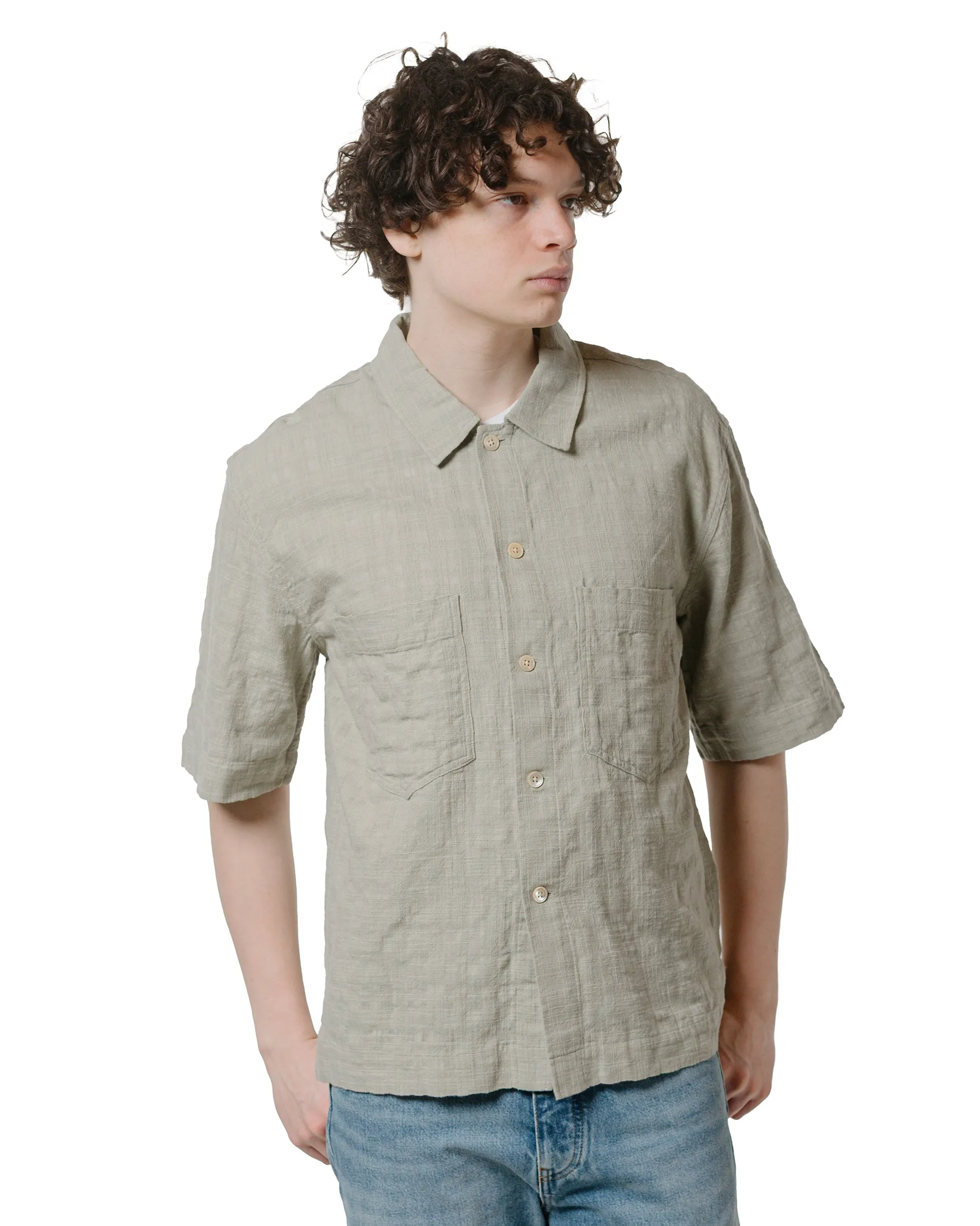Sunflower Adam Shirt Khaki High Neck