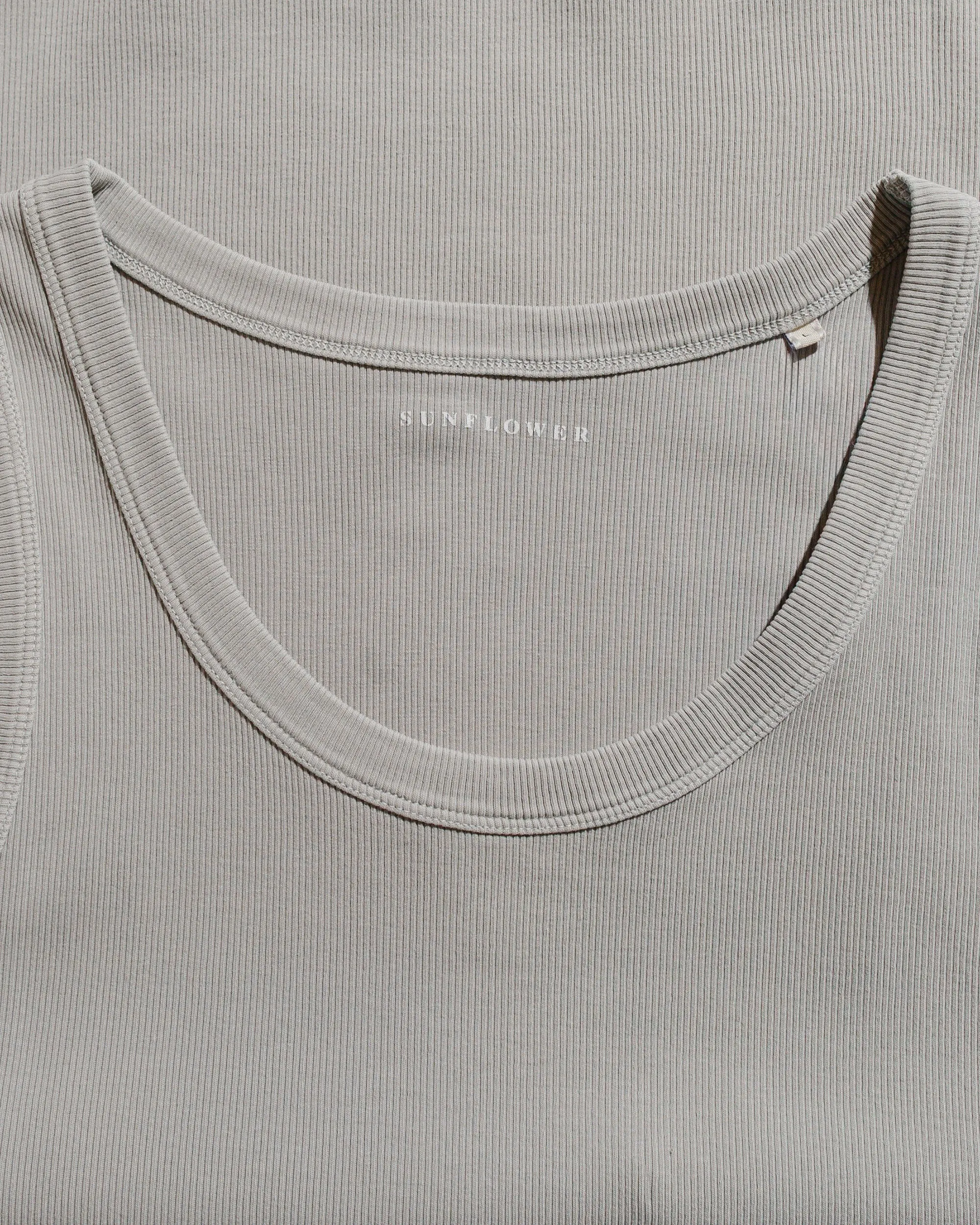 Sunflower Rib Tank Top Grey Outdoor Comfort Fit for Everyone