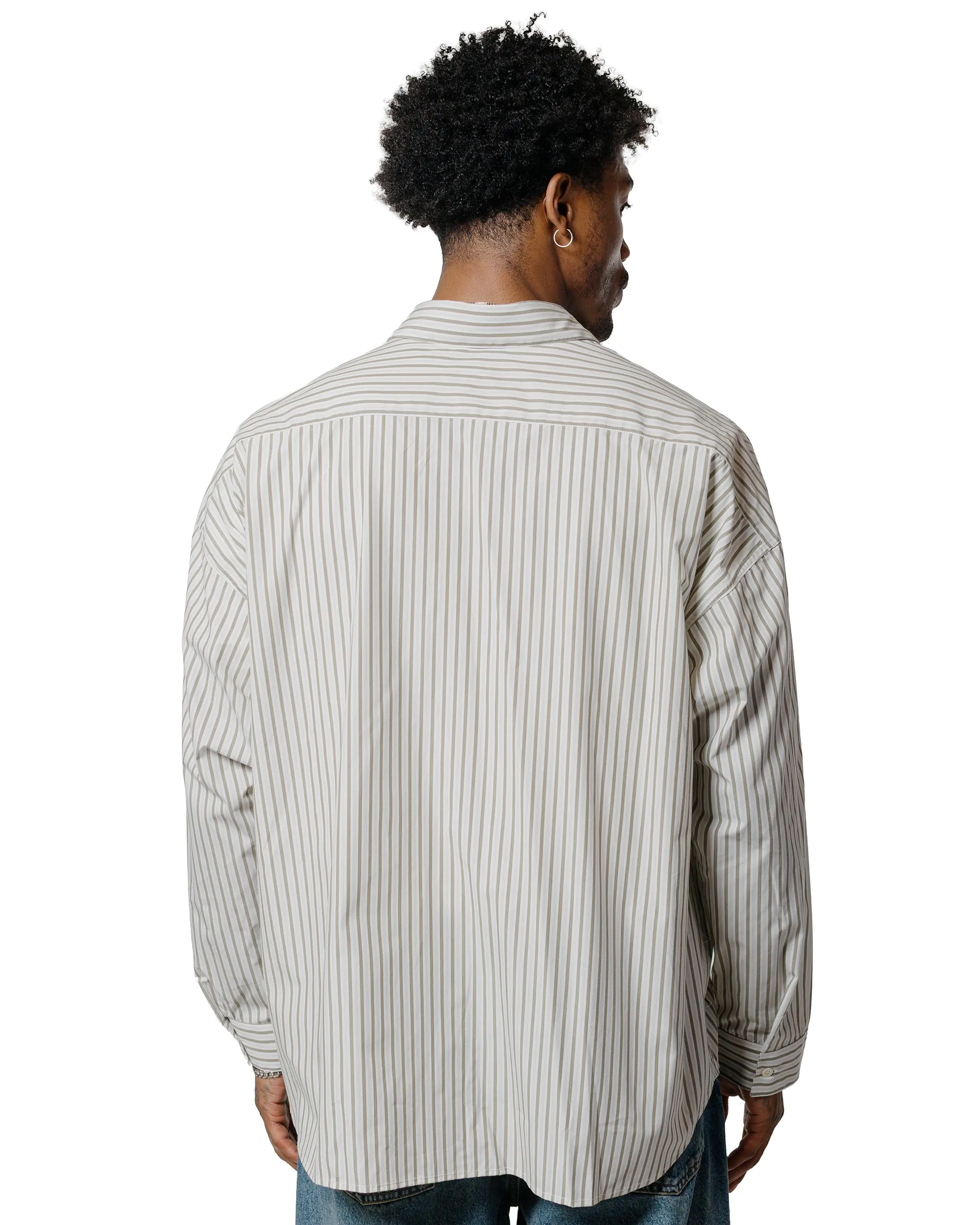 Statement Maker Anti-static Sunflower Stable Shirt Stripe Khaki