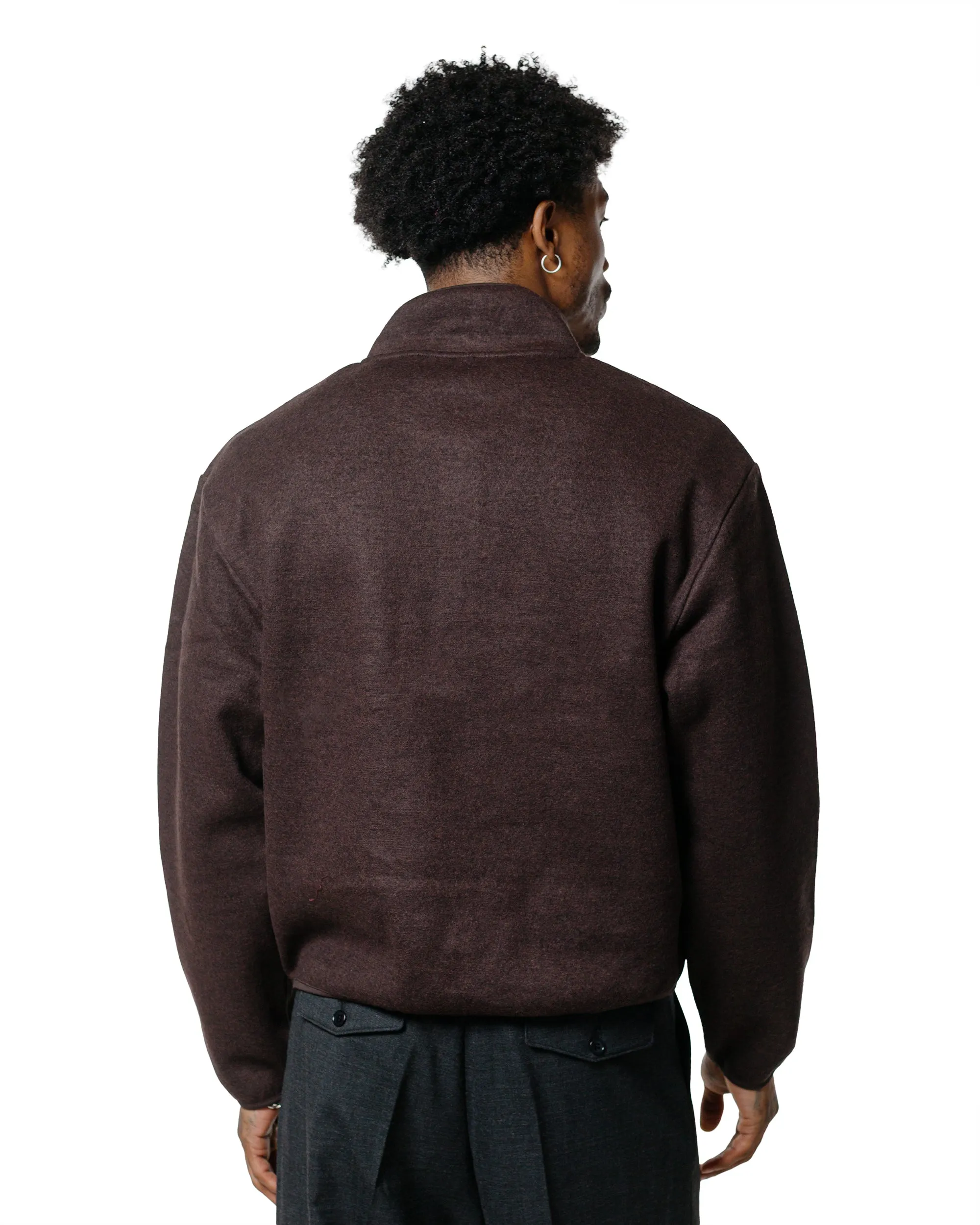 Sunflower Wool Half Zip Brown Soft Touch running suitable