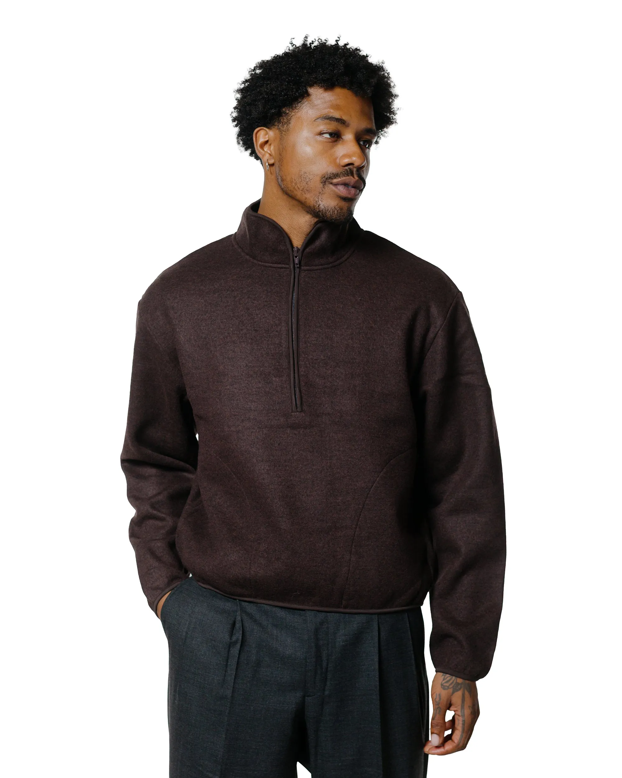 product graduation elegance Sunflower Wool Half Zip Brown
