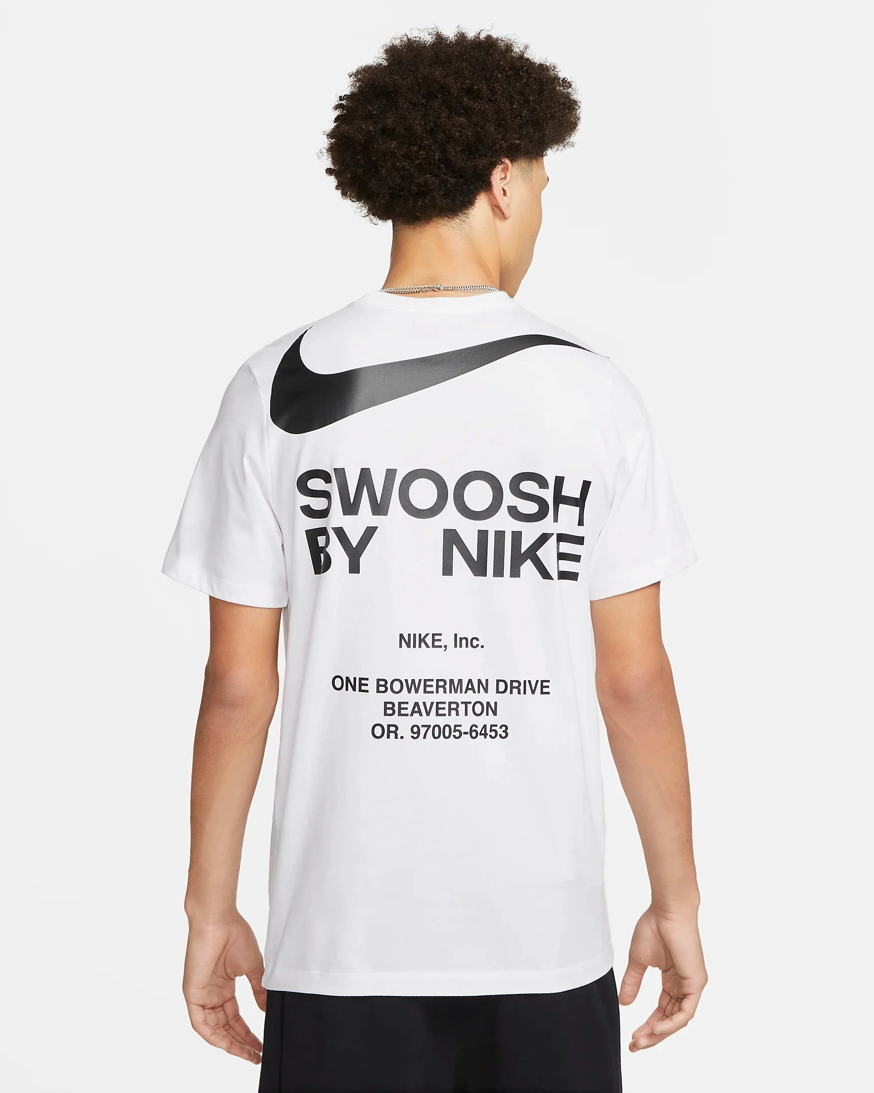 Active Style Trend Big Swoosh T-shirt