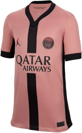 Paris Saint-Germain 2024/25 Stadium Third Big Kids' Dri-FIT Soccer Replica Jersey Double Stitched Edges Irregularity Free Edging
