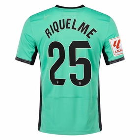 Fast Response Sporty Look Nike Atletico Madrid Rodrigo Riquelme Third Jersey w/ La Liga Patch 23/24 (Spring Green/Black)