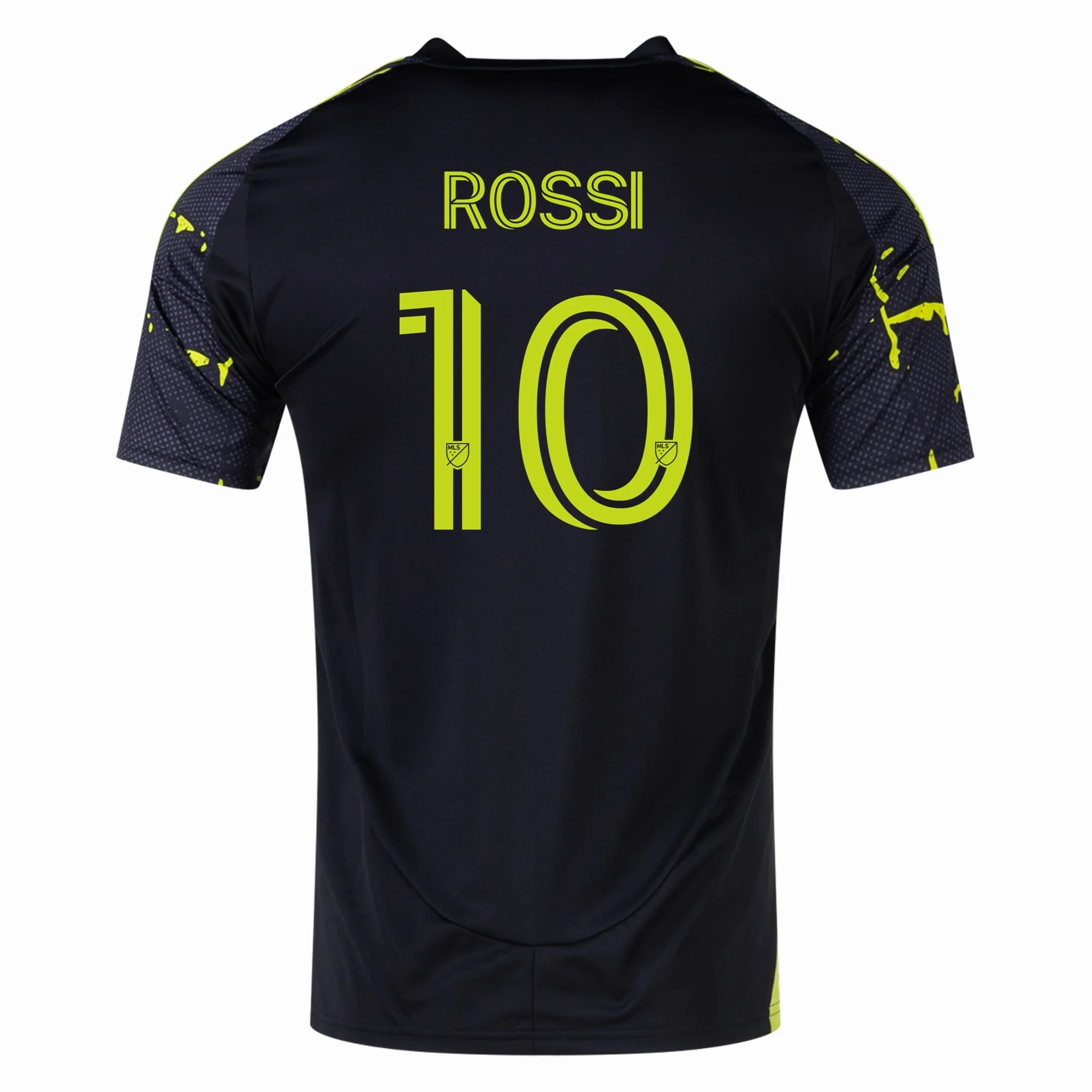 Slub Textured Surface Quick Repair Yarn adidas Columbus Crew Diego Rossi Away Jersey 25/26 (Black/Yellow)