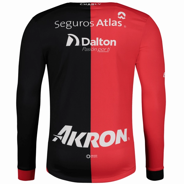 Ergonomic Pattern Design Athlete Focus Charly Atlas Home Long Sleeve Away Jersey 24/25 (Red/Black)