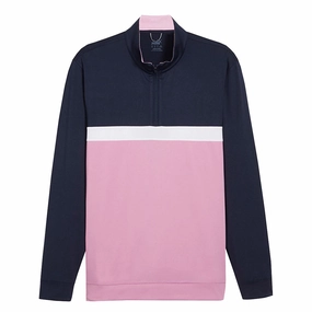 Soft Inner Lining Puma - Men's Pure Colourblock Golf 1/4 Zip Pullover (625887 02)