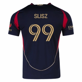 adidas Bartosz Slisz Atlanta United Authentic Home Jersey w/ MLS Patches 25/26 (Red/Black) Customizable Fit System