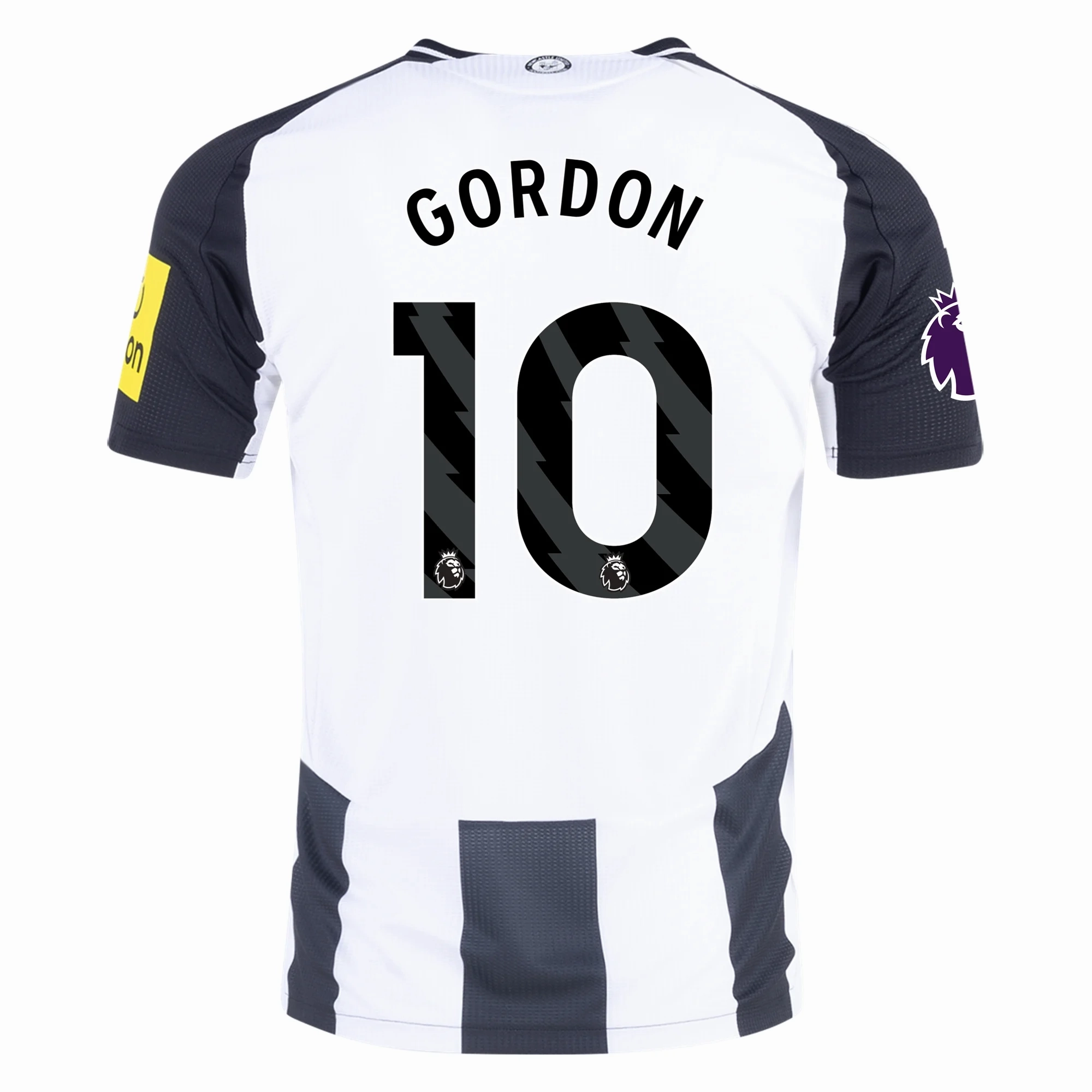 Adidas Newcastle United Authentic Anthony Gordon Home Jersey w/ EPL Patch 24/25 (Black/White) Power Form gear up