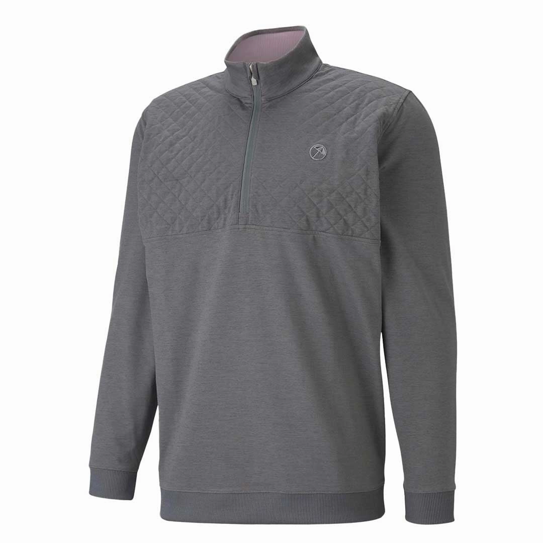 Streamlined Fit Puma - Men's Puma x Arnold Palmer Cloudspun Castle 1/4 Zip Sweater (533023 06)