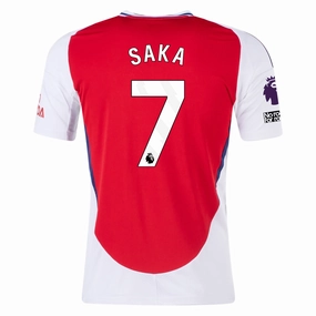 Neutral palette Modular Panel Layouts adidas Arsenal Bukayo Saka Home Jersey w/ EPL   No Room For Racism Patches 24/25 (Better Scarlet/White)