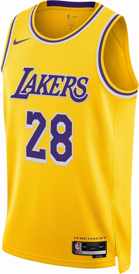 workout mode High Elasticity Fabric Men's NBA Los Angeles Lakers Rui Hachimura 2022/23 Icon Edition Swingman Jersey