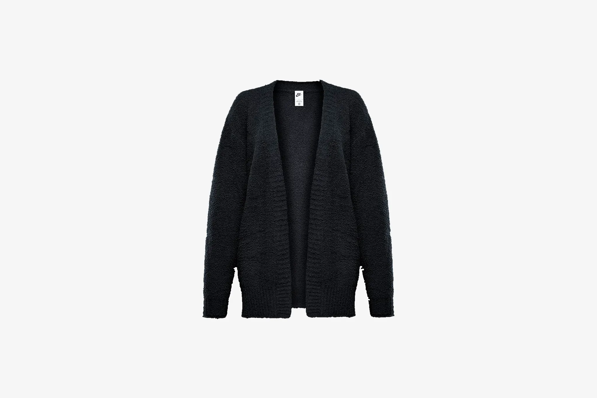 Nike "Sportswear Phoenix Cozy Boucl?? Oversized Knit Cardigan" W - Black Active Look
