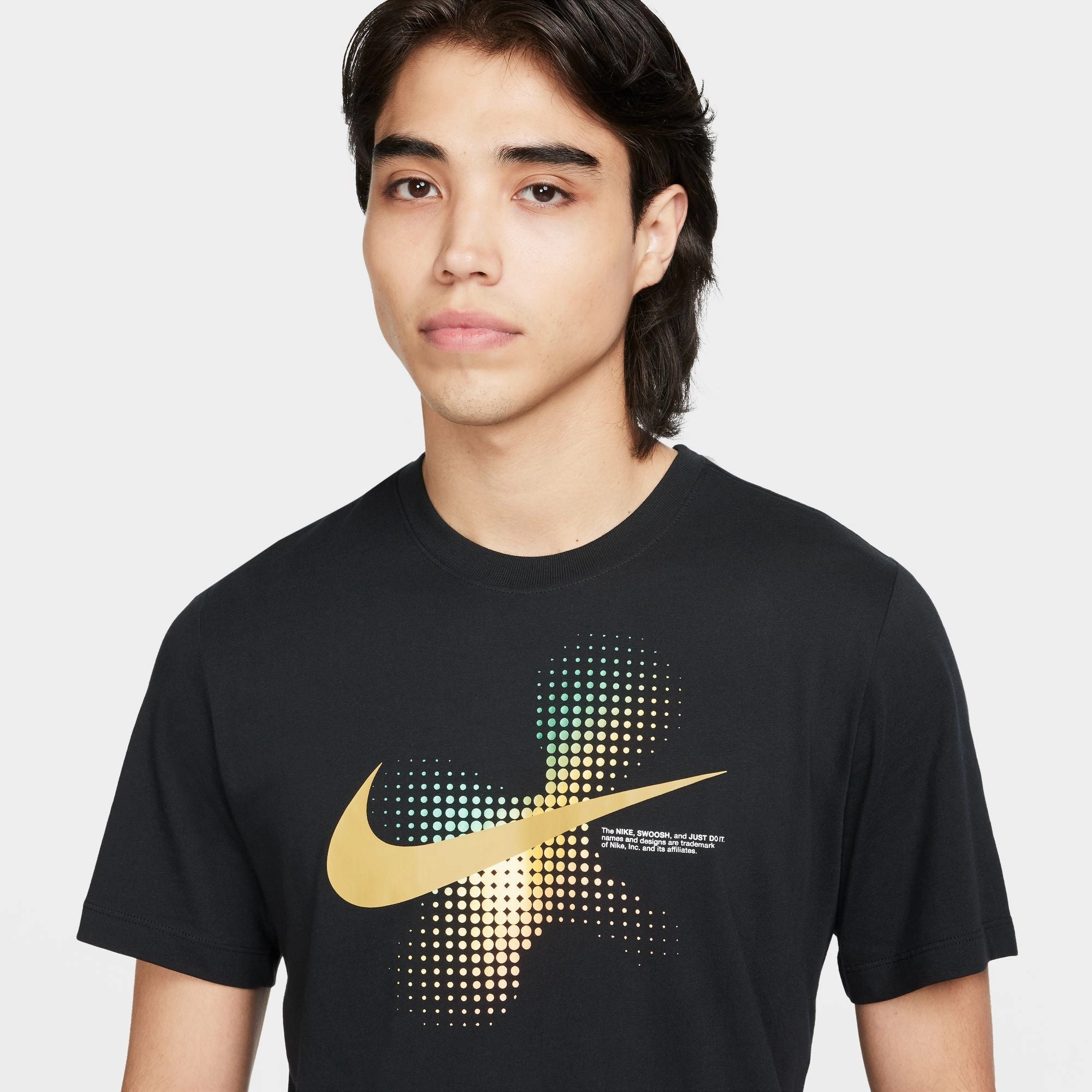 Pocket Reinforcement Swoosh Dots Graphic T-shirt