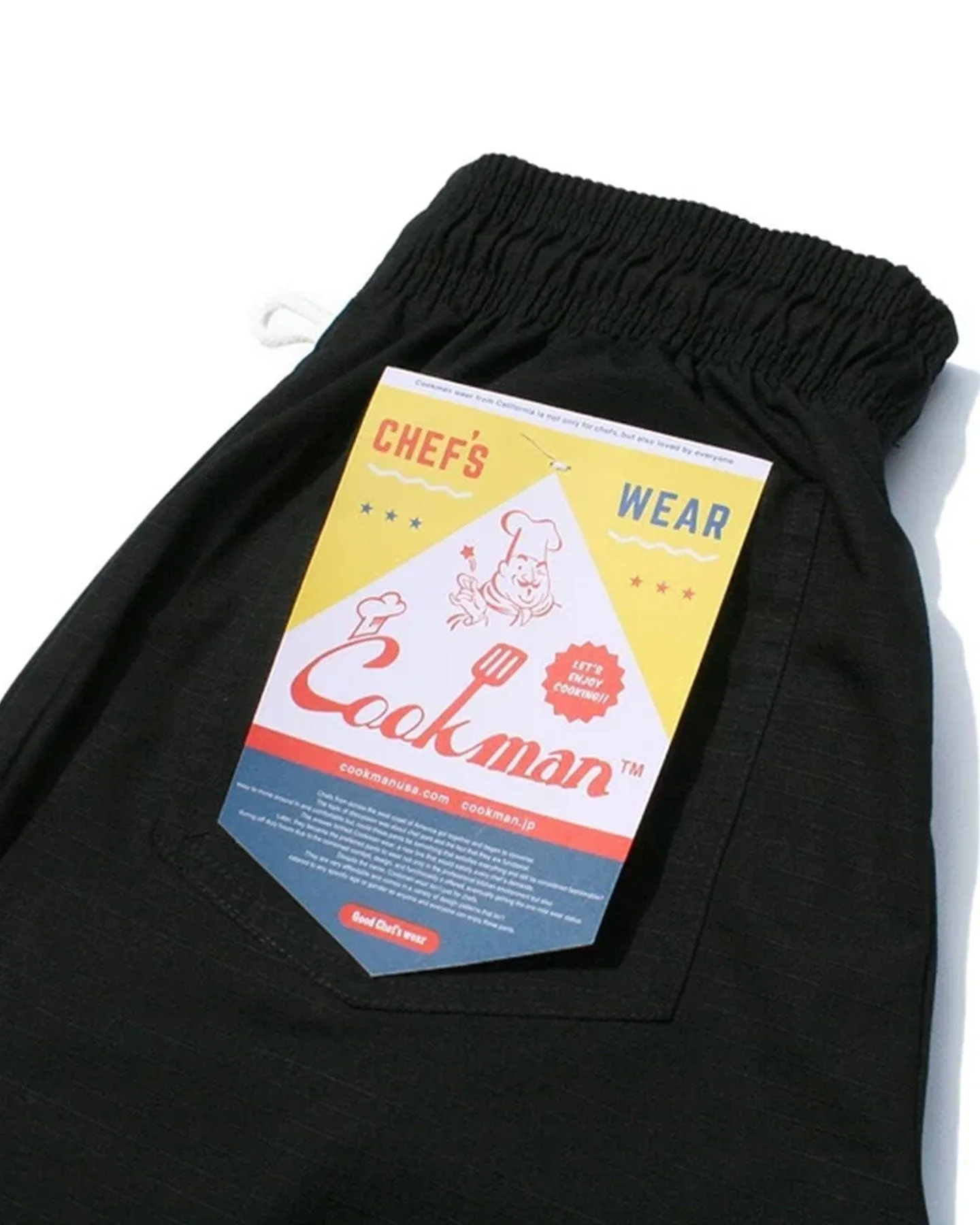 Warm Socks Classic Shirt Cookman Chef Ripstop Pants - Black