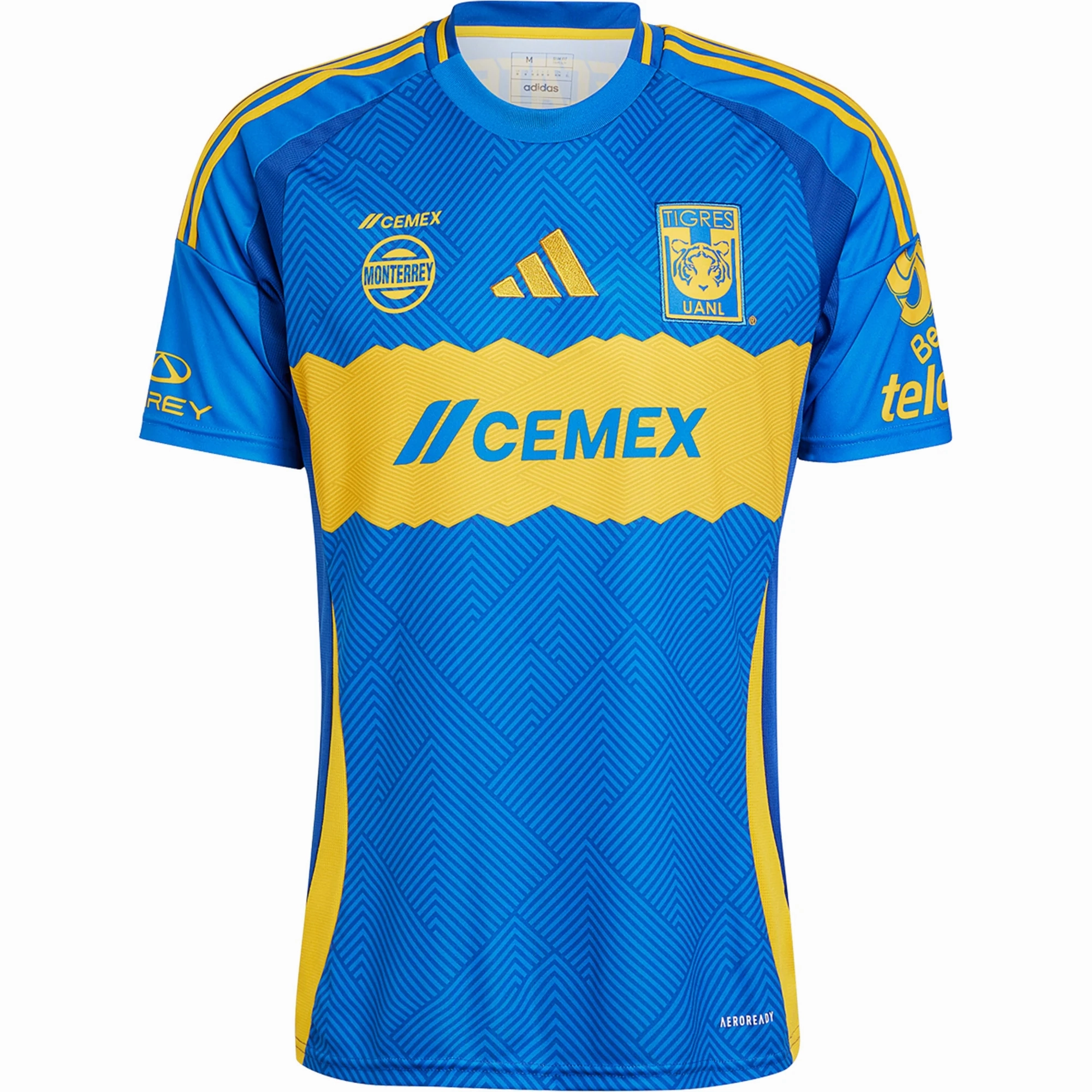 adidas Tigres Away Jersey 24/25 (Blue) Tagless Neckline Design