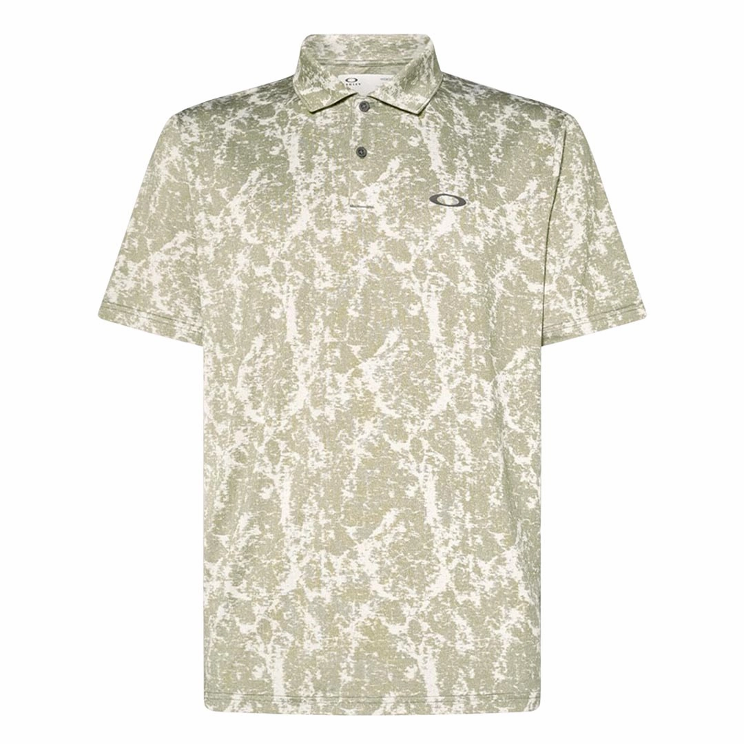 Oakley - Men's Marble Jaquard Polo (FOA404363 295) Knit Grid Mesh Moisture Lock Layer