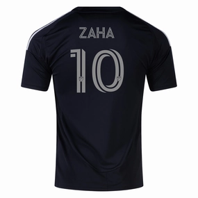 adidas Charlotte Wilfred Zaha Away Jersey 25/26 (Black) Airflow Channel Panels Durable Wicking Channels