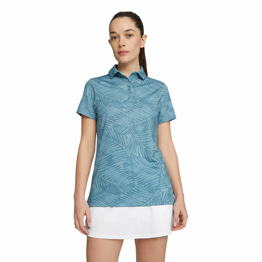 Puma - Women's MATTR Fern Short Sleeve Polo (621633 03) Quick Adjust All Weather Adapt Fabric