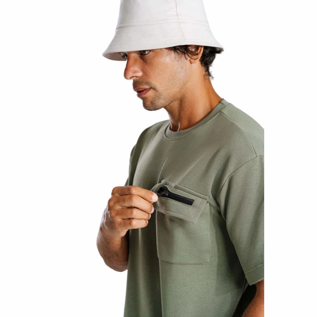 Effortless Fit UtilityZip Cotton Shirt