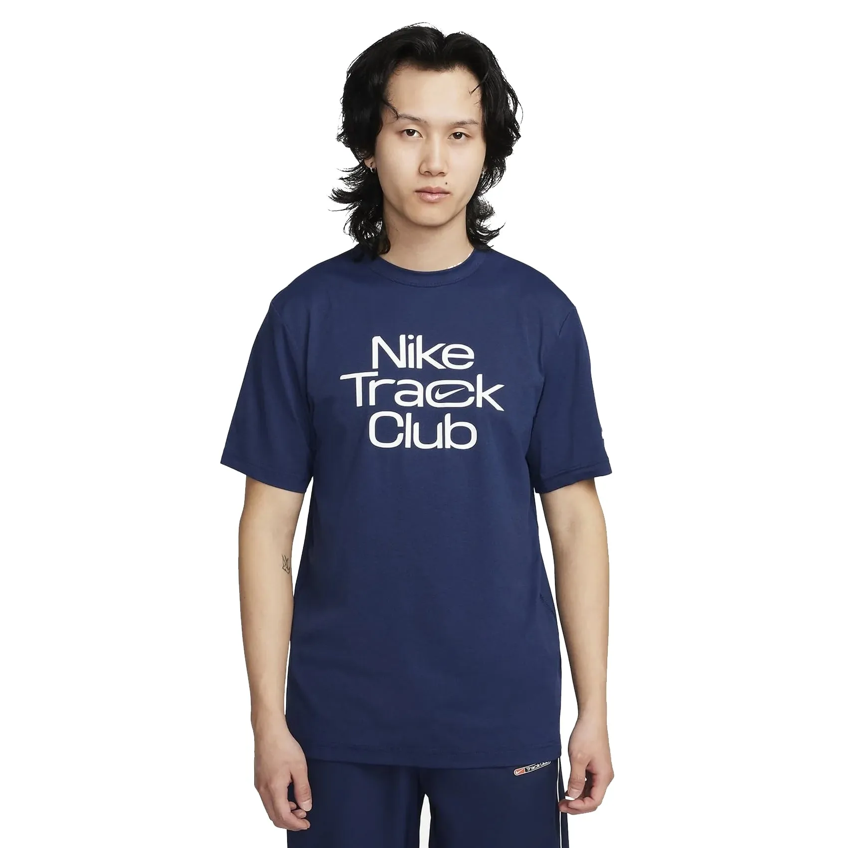 Mens Nike Track Club Dri-FIT Short-Sleeve Running Top Camera Glow Trendy Fashion