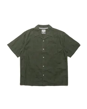 Norse Projects Carsten Relaxed Dobby Check Shirt Spruce Green Eco Friendly Material Errand Ready