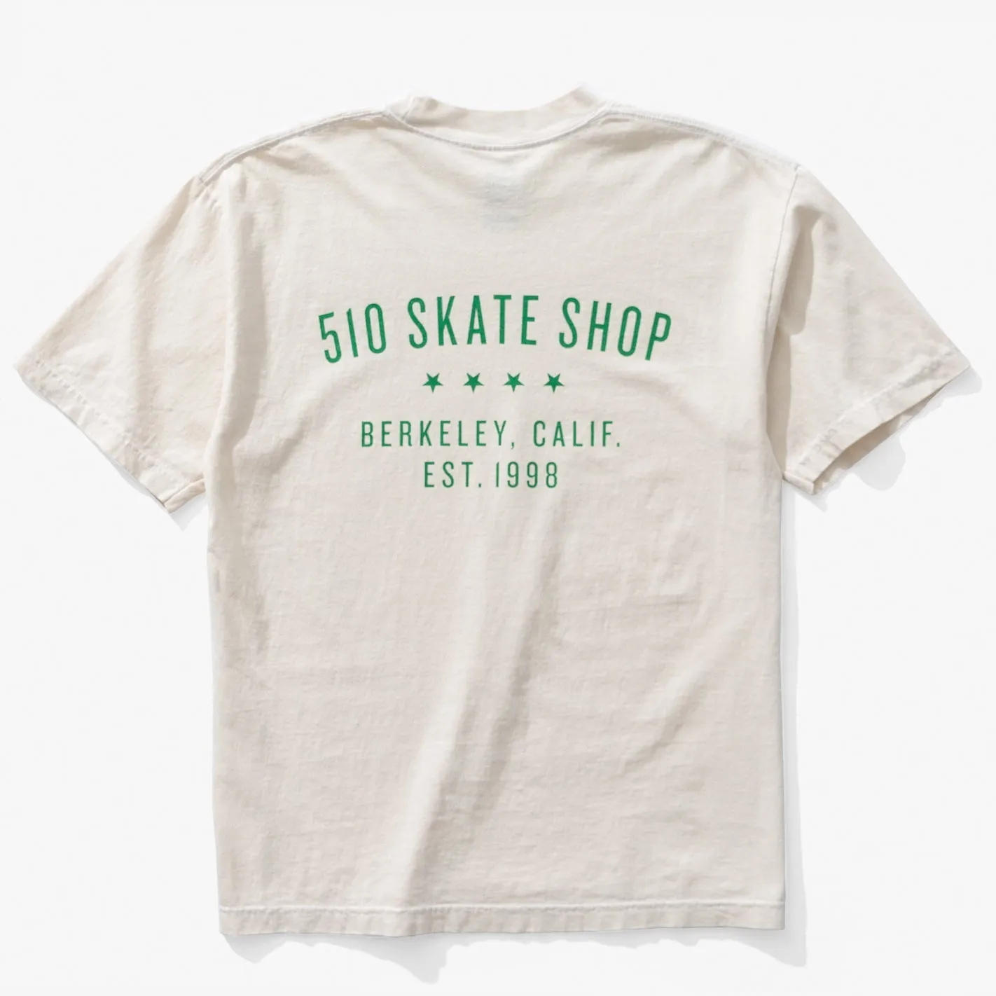 Luxury exclusivity Skin Friendly Lining Vintage Label Tee (Cream/Green)