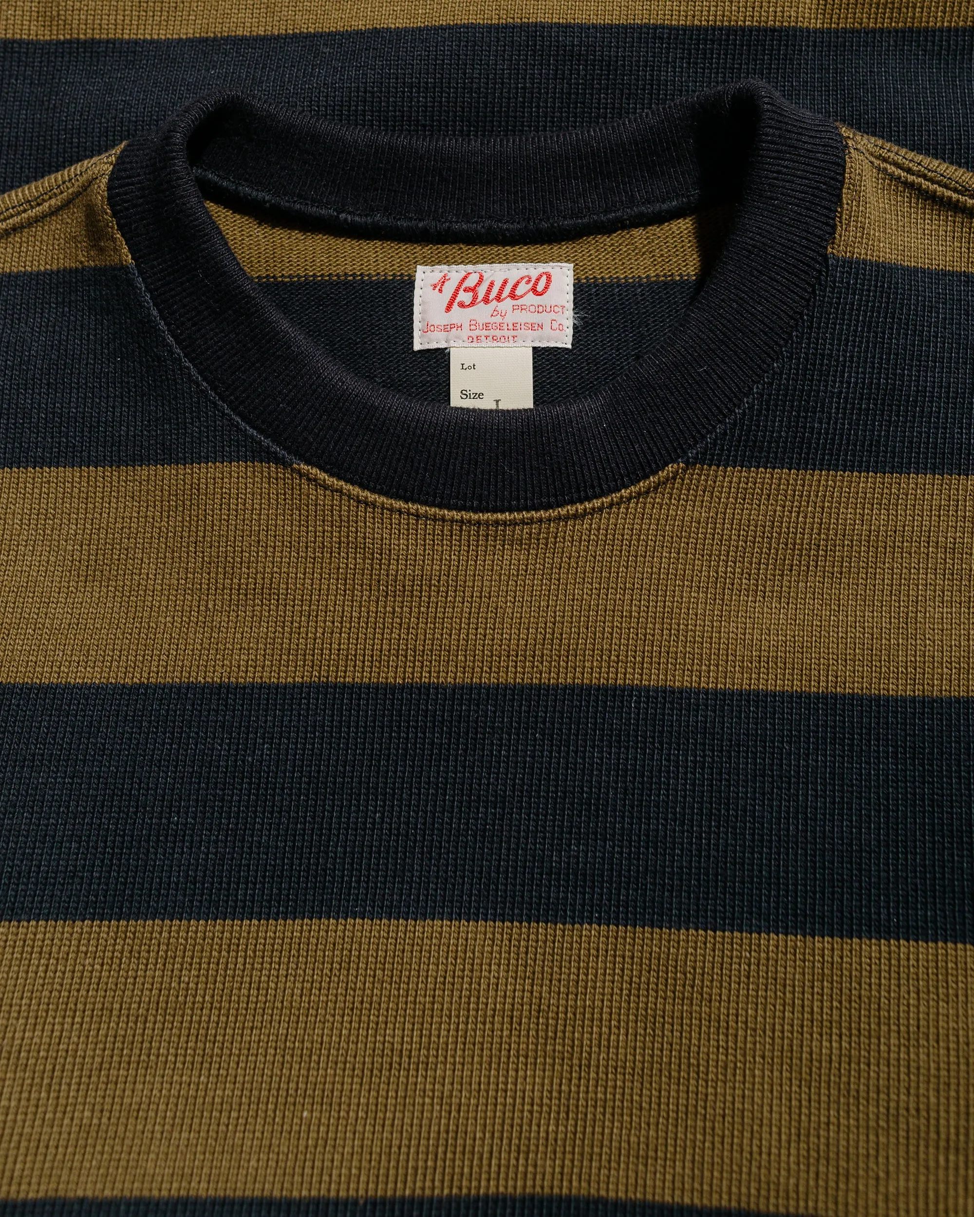 City Fit The Real McCoy's BC24101 Buco Stripe Racing Jersey Black/Olive