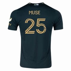 Reinforced Stress Point Stitching Move Easy adidas Trey Muse Portland Timbers Authentic Home Jersey w/ MLS & Apple Patch 25/26 (Green/Gold)