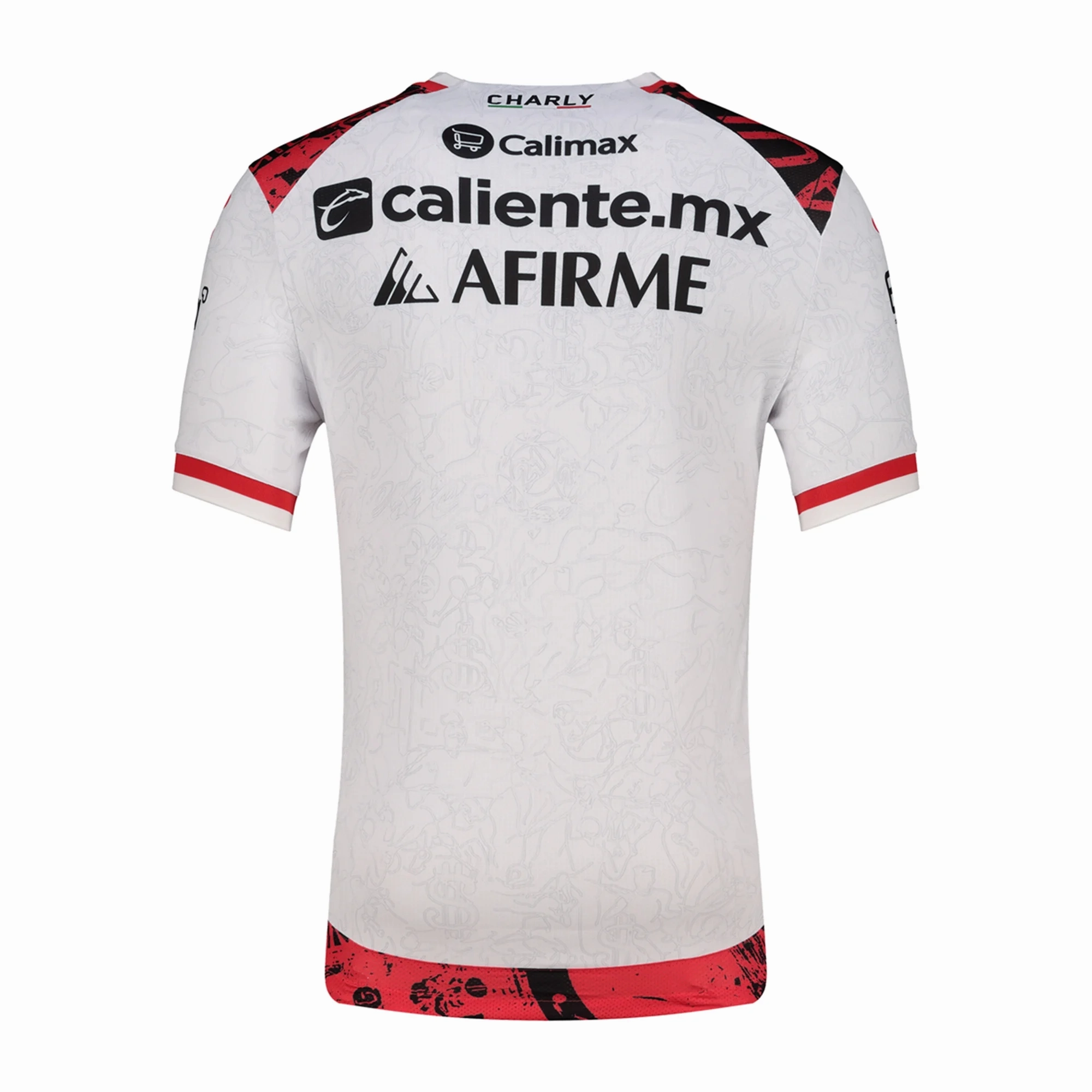 Charly Men's Xolos De Tijuana Away Jersey 25/26 (White) Abrasion Resistant Reinforcements