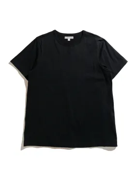 Merz B. Schwanen 1950s Loopwheeled T-Shirt Deep Black All-Purpose Wear Quick Wear
