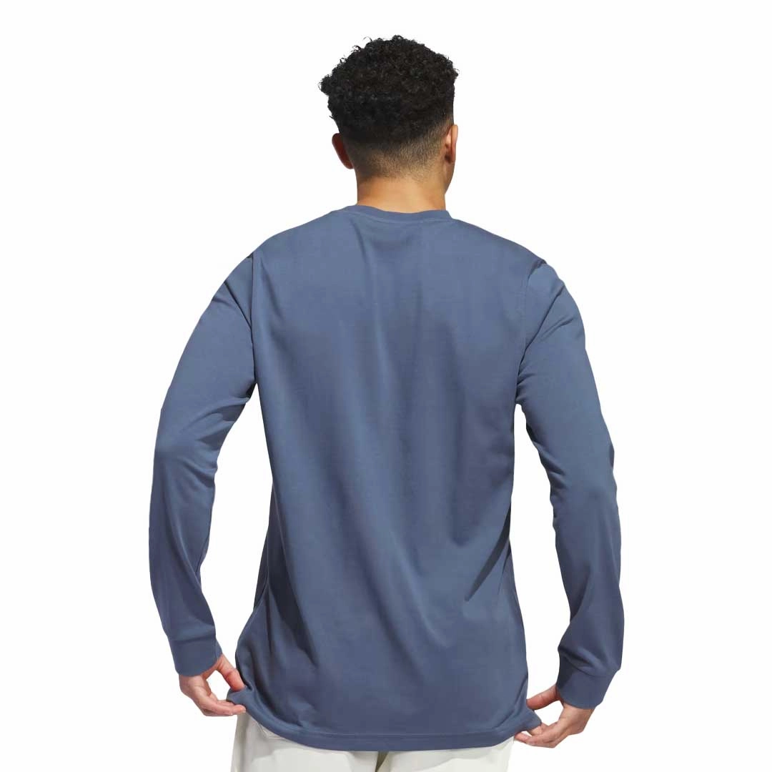 Moisture Lock Layer adidas - Men's Go-To Crest Graphic Long Sleeve T-Shirt (IN6349)