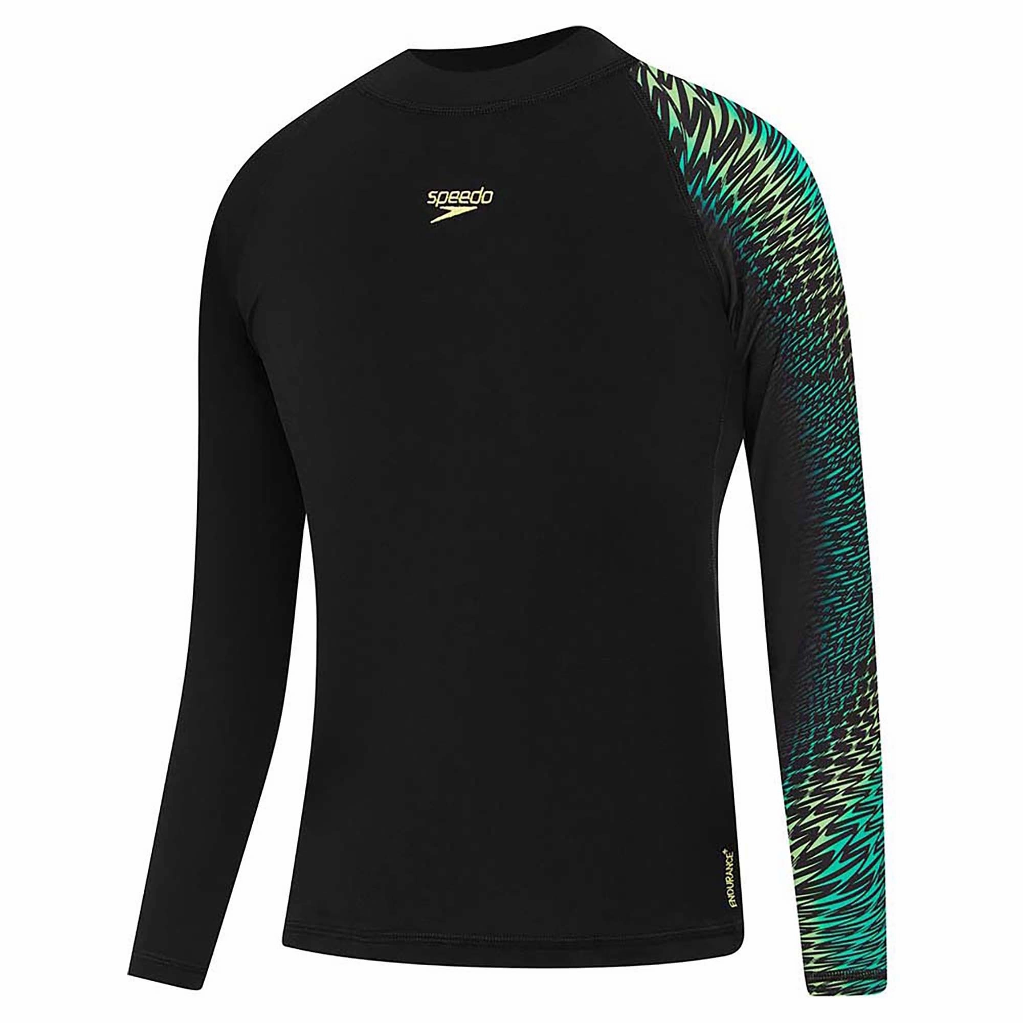 Poolside Swim Boy's Long Sleeve Tech Panel Rash Top