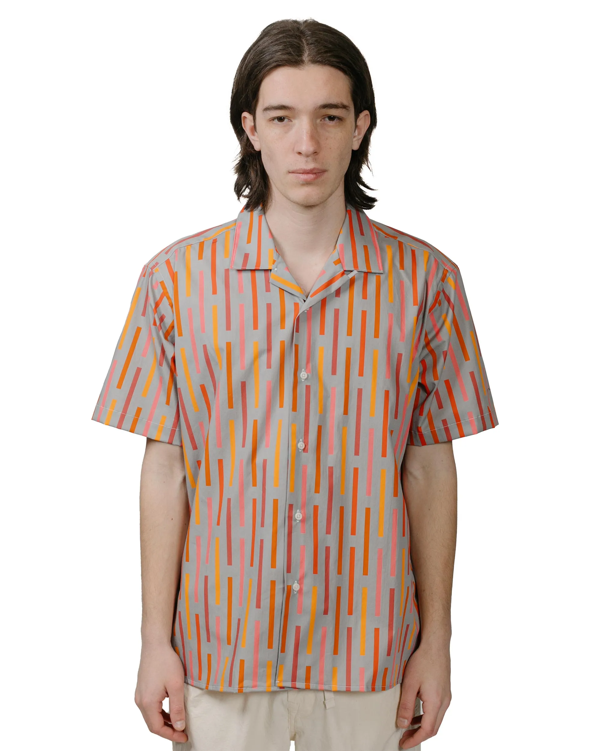 Lightweight Layer Shimmer Effect Gitman Vintage Bros. Alexander Girard 'Broken Stripe' 1952 Camp Shirt