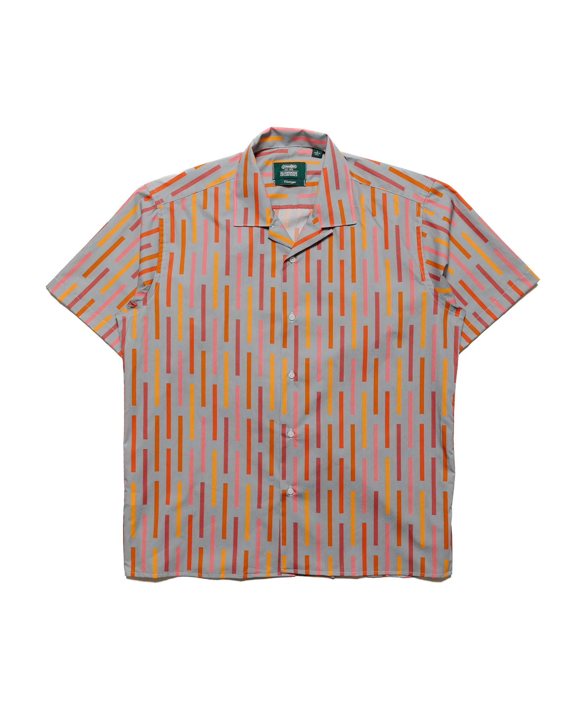 Neutral Tone Bold Hue Gitman Vintage Bros. Alexander Girard 'Broken Stripe' 1952 Camp Shirt