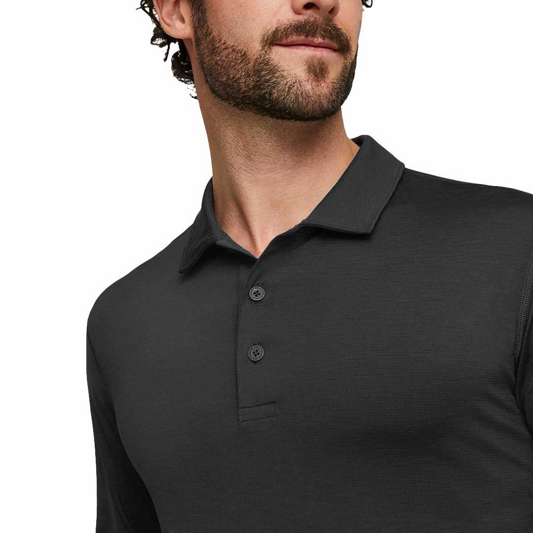 Puma - Men's You-V Long Sleeve Polo (539106 02) Stretchable Fabric