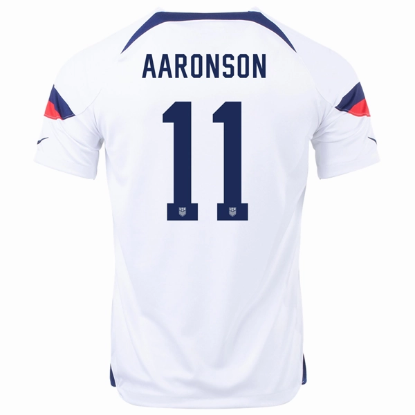 Base Comfort Nike United States Brenden Aaronson Home Jersey 22/23 (White/Loyal Blue)