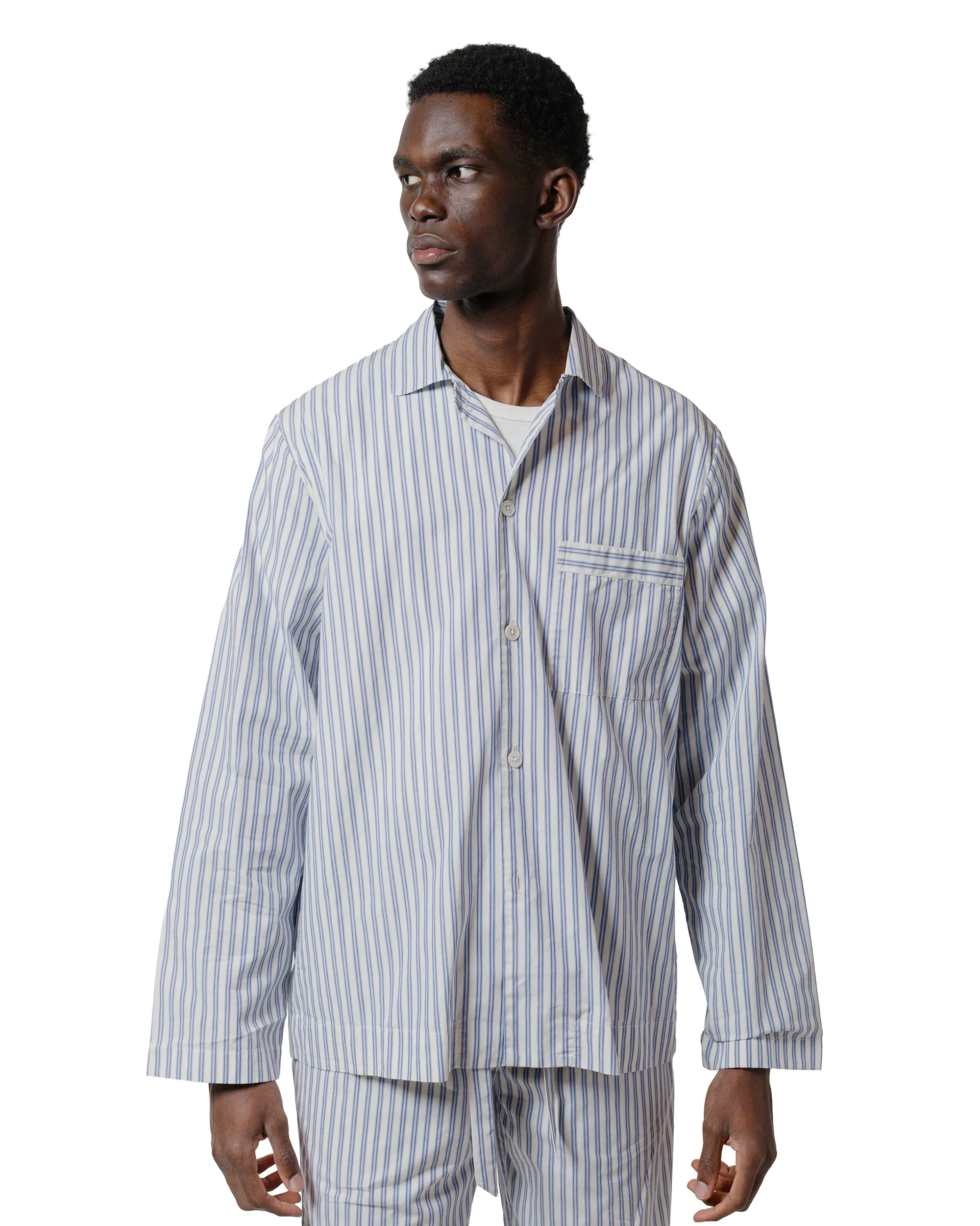 Fashionable Pick Structured Collar Tekla Poplin Pyjama Shirt Skagen Stripes
