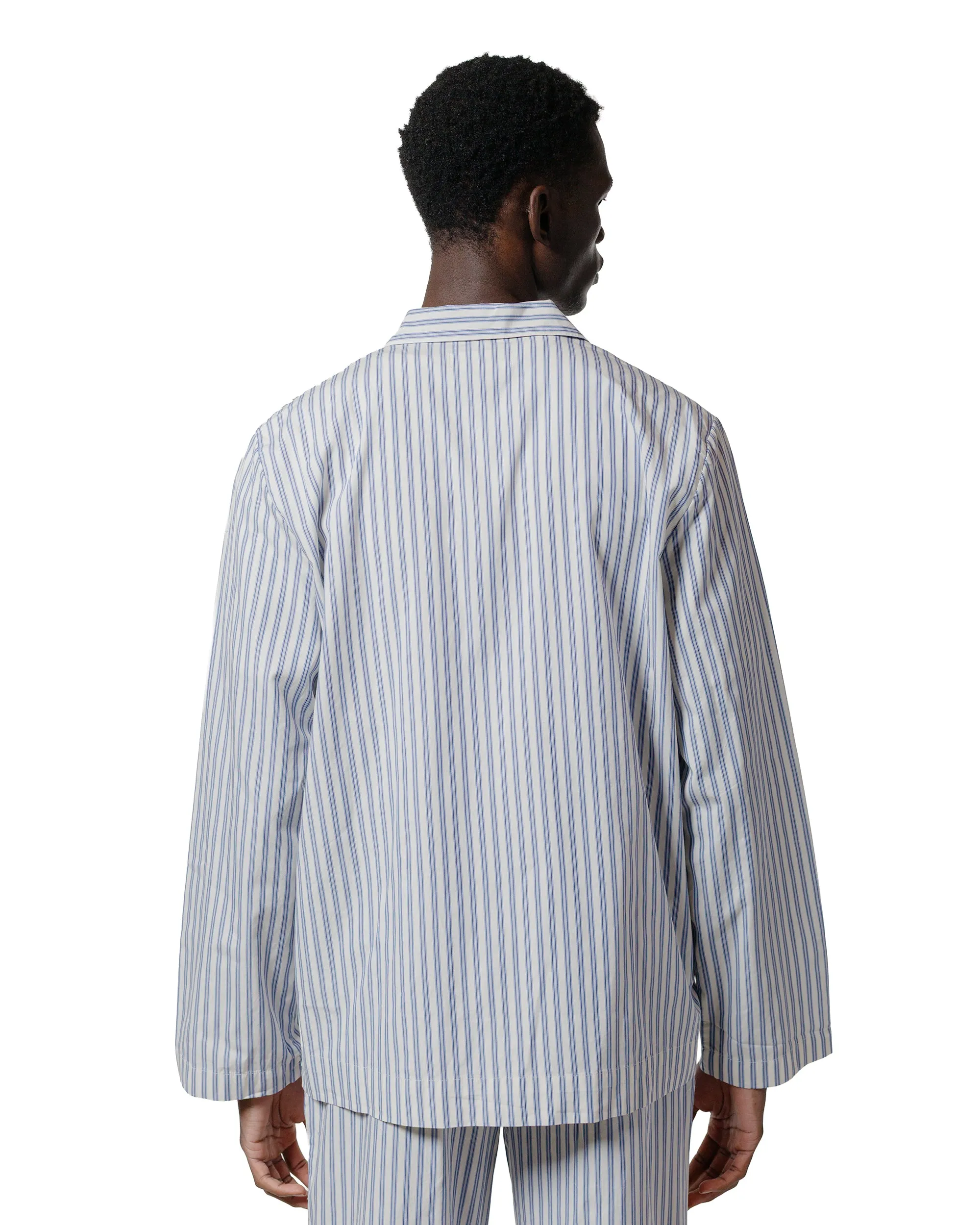 Reinforced Elbow Patches Tekla Poplin Pyjama Shirt Skagen Stripes