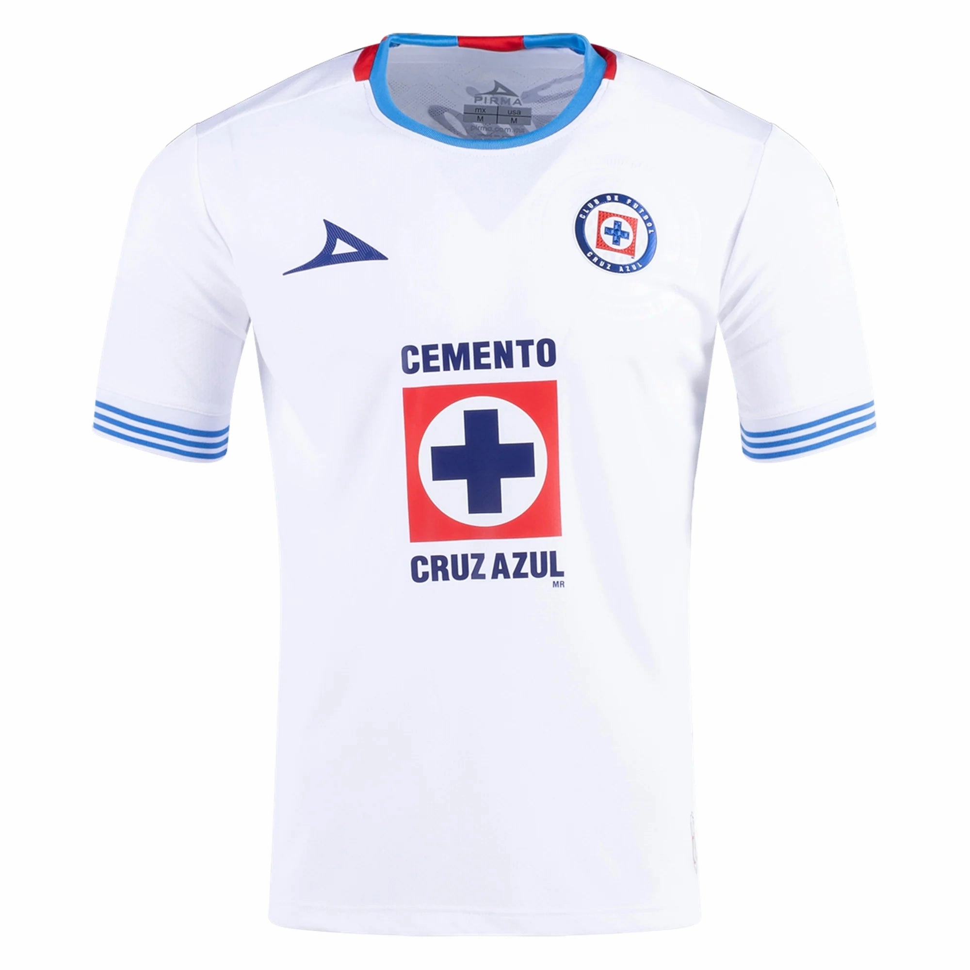 Pirma Omar Campos Cruz Azul Away Jersey 24/25 (White/Blue) Ultra Soft Lining Double Stitched Hemming
