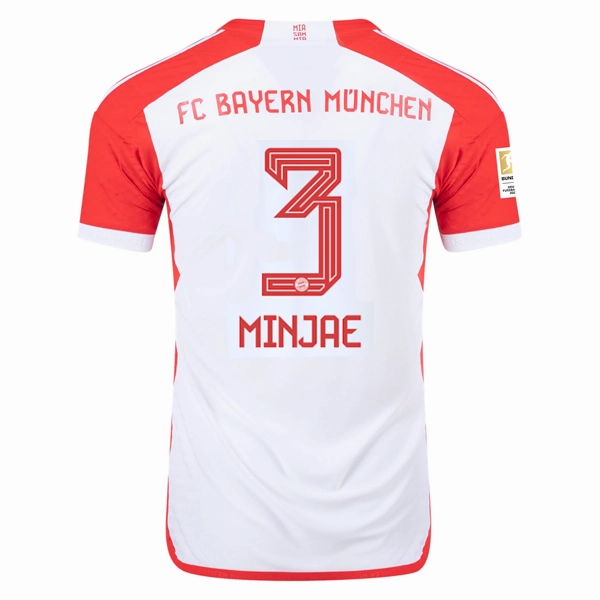 Studio Wear Ventilation Panels adidas Bayern Munich Authentic Kim Min-jae Home Jersey w/ Bundesliga Champions Patch 23/24 (White/Red)