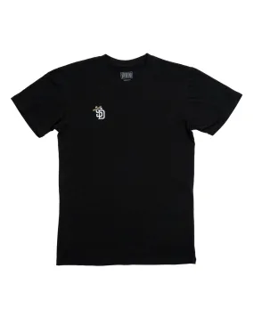 NonSlipGrip Breathable mesh Overload Sombrero Embroidery Tee - Black