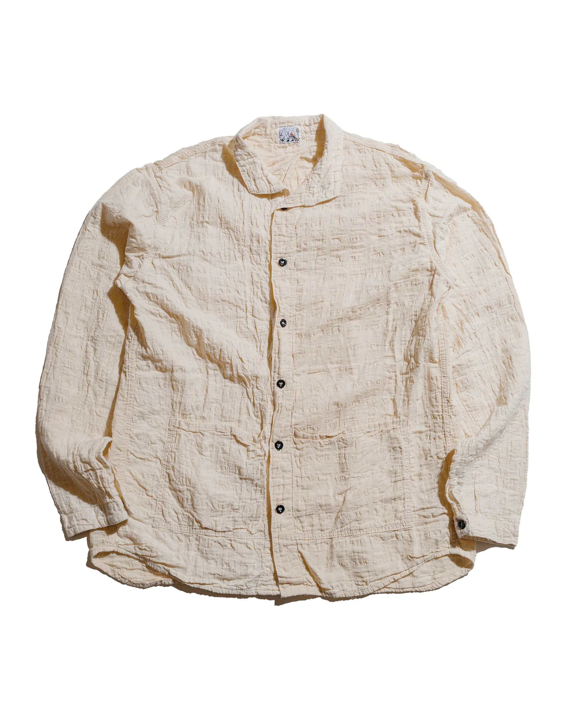 Versatile Design Tender Type 468 Flipped Collar Shirt Airbag Cambric Rinsed