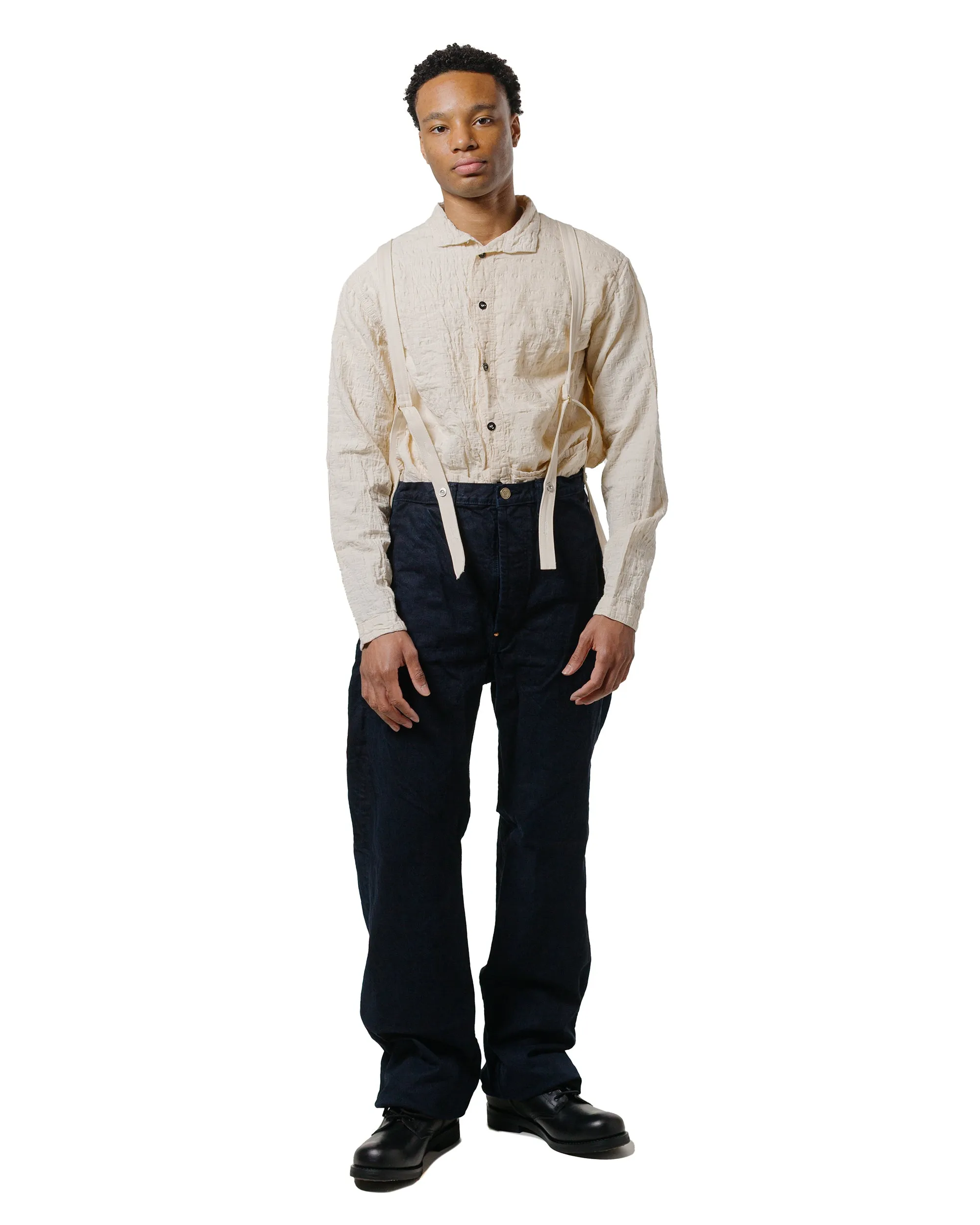 Polished Look No Slip Shoulder Grip Tender Type 468 Flipped Collar Shirt Airbag Cambric Rinsed