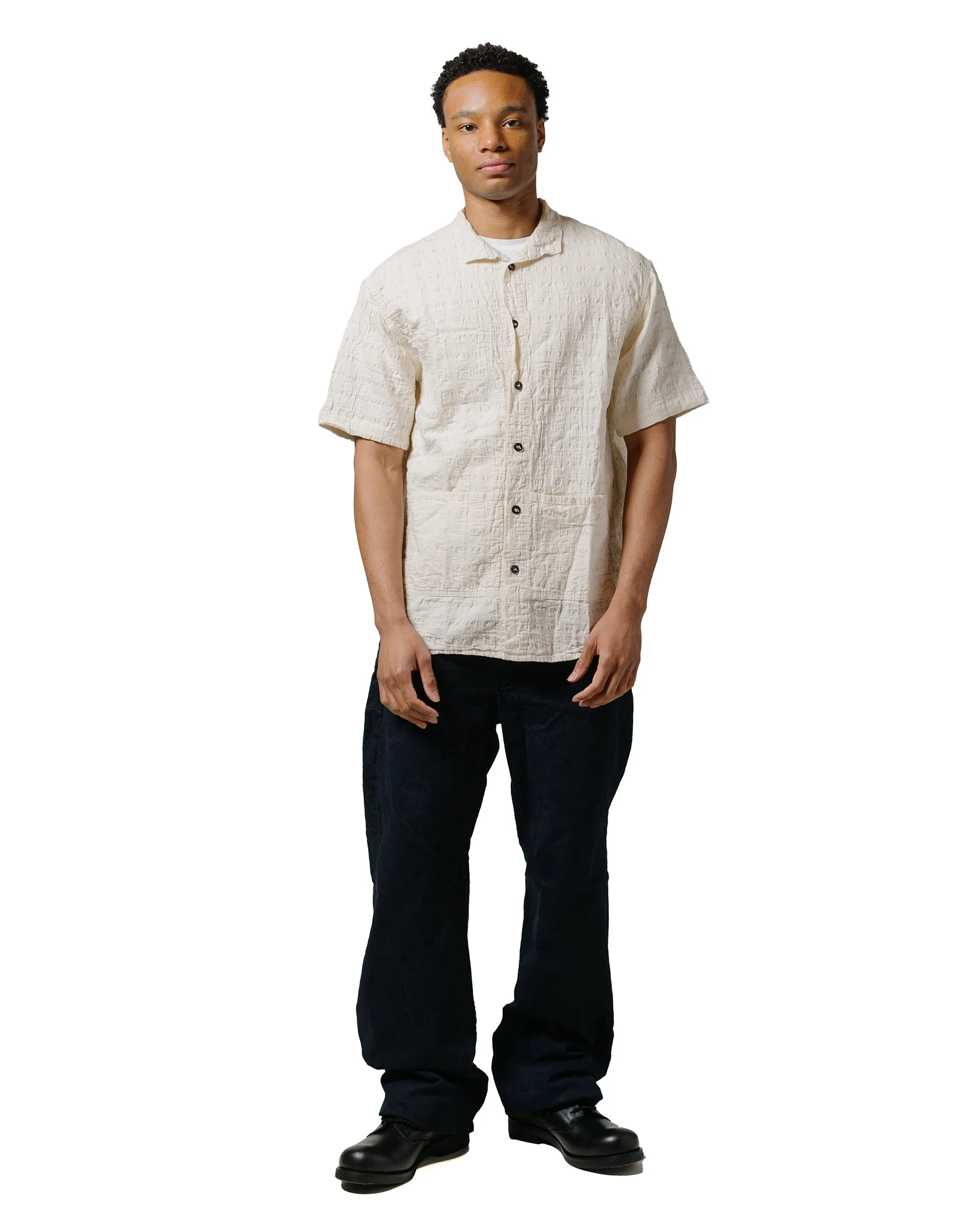 Tender Type 469 Short Sleeve Flipped Collar Shirt Airbag Cambric Rinsed Mountain Escape