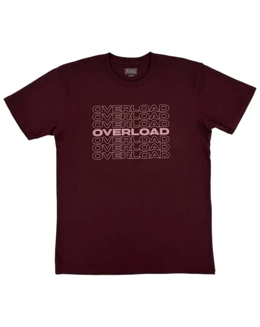 Breezy Comfort Classic Glow Overload Repeater Tee - Burgundy