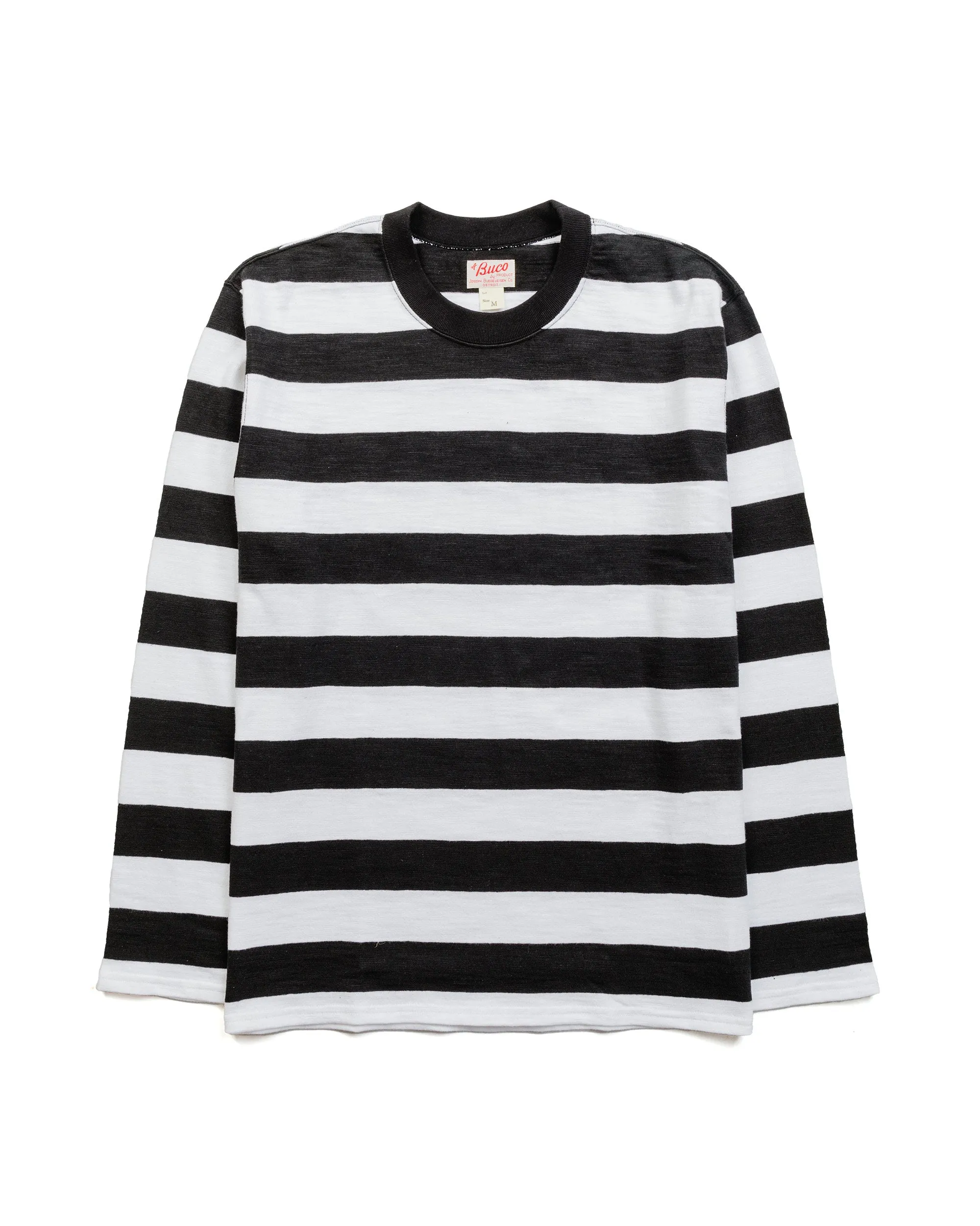 The Real McCoy's BC22005 Buco Stripe Tee L/S White harmonious sporty wear