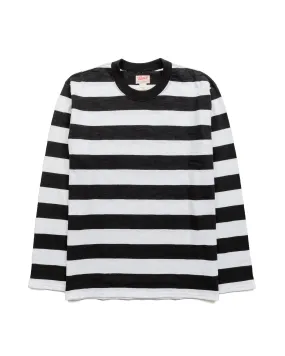 The Real McCoy's BC22005 Buco Stripe Tee L/S White harmonious sporty wear