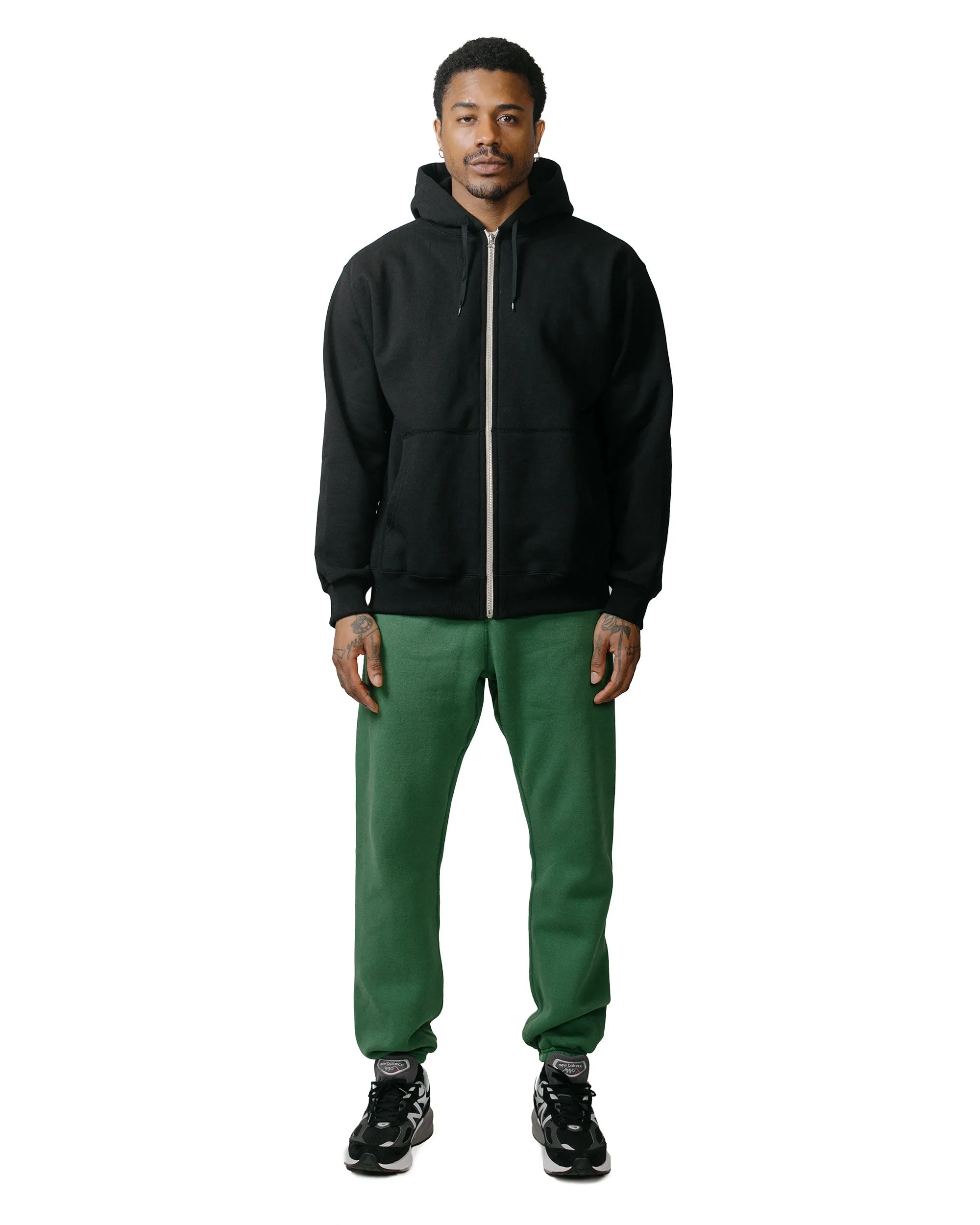 Brunch Outfit sunny day wear The Real McCoy's BC23101 Buco F/Z Parka Sweatshirt Black